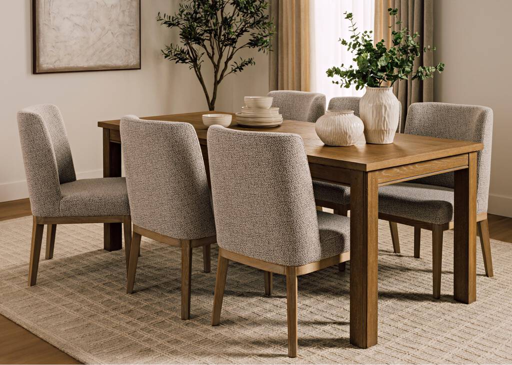 Ryan Dining Chair -Halo Pebble/Salt