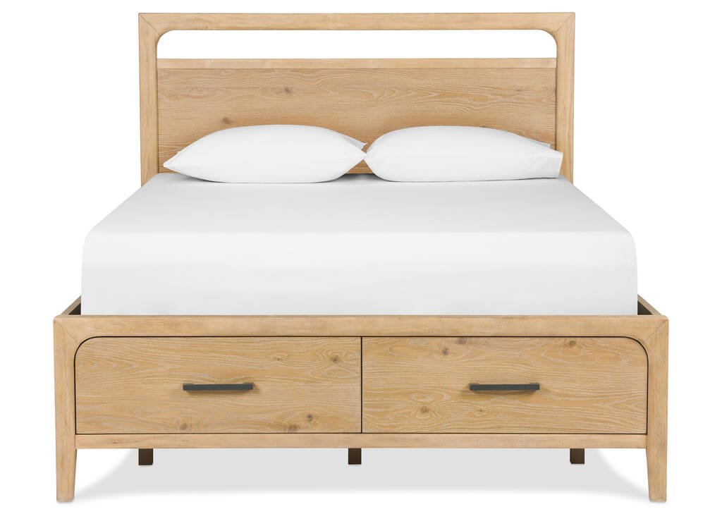 Marisol Storage Bed -Nevin Sand, KING