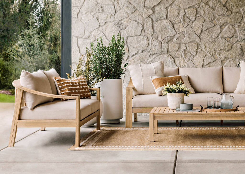 Tulum Outdoor Loveseat -Natural