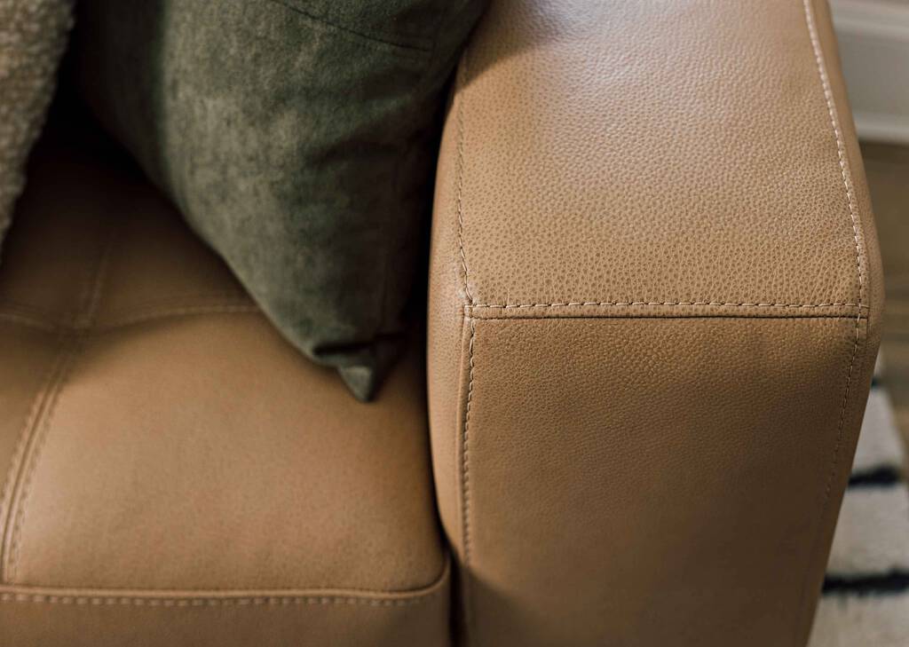 Carson Leather Sofa Chaise LCF -Zen Ston