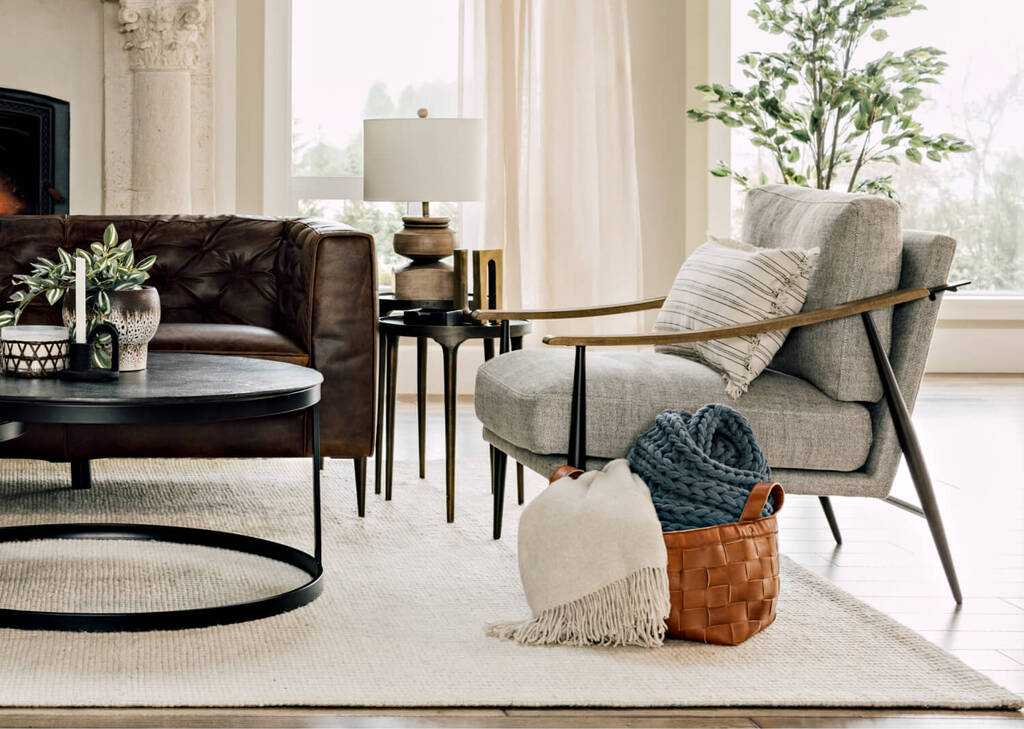 Bautista Accent Table 16" -Bronze