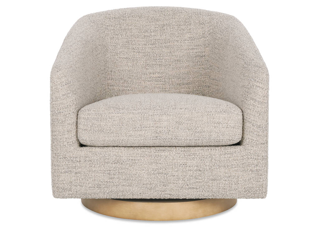 Caleb Swivel Armchair -Luly Taupe
