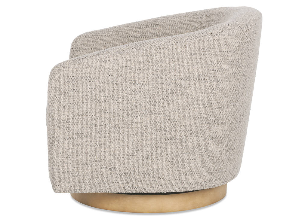 Caleb Swivel Armchair -Luly Taupe