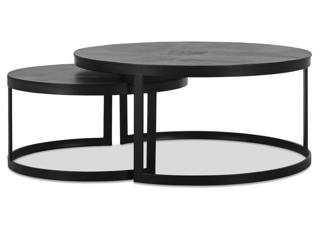 Irwin Nesting Coffee Tbl Set Lrg -Bronze