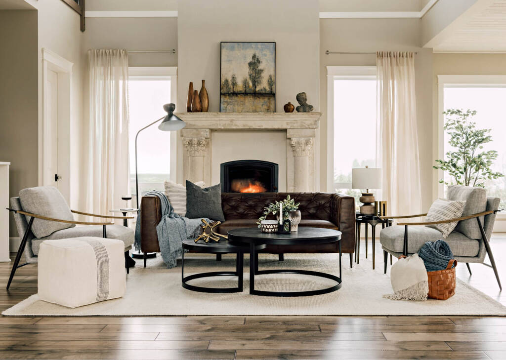 Irwin Nesting Coffee Tbl Set Lrg -Bronze