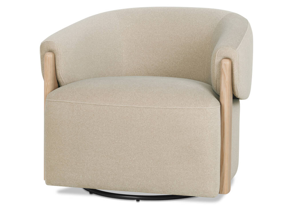 Alicent Swivel Armchair -Vaughn Sand