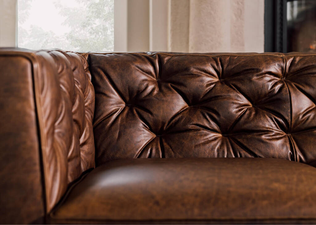 Marcello Leather Sofa -Waco Tobacco