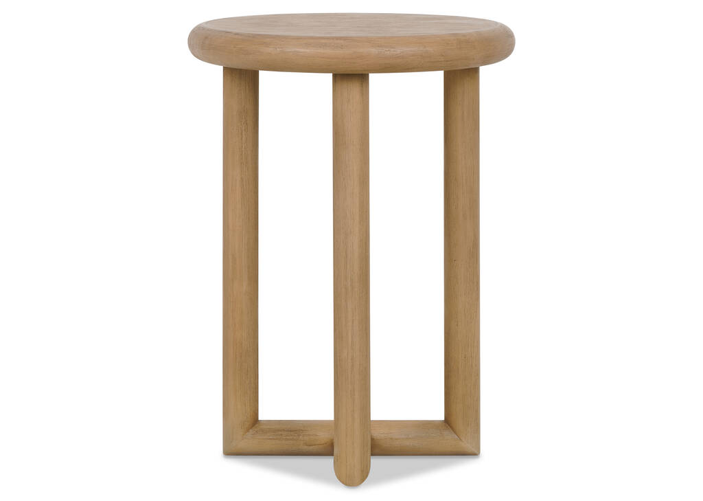 Jayman Round Side Table -Cava Sesame
