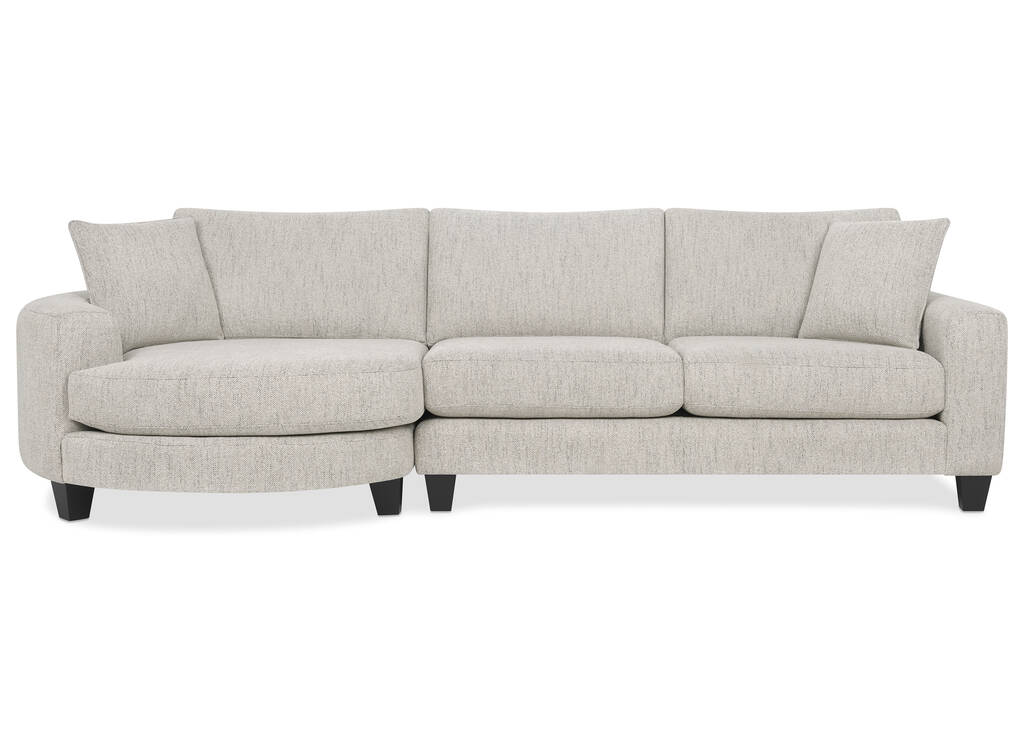 Bronx Round Chaise LCF -Fairfax Almond