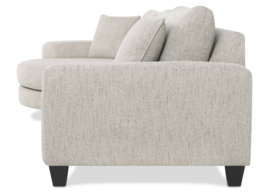 Bronx Round Chaise LCF -Fairfax Almond