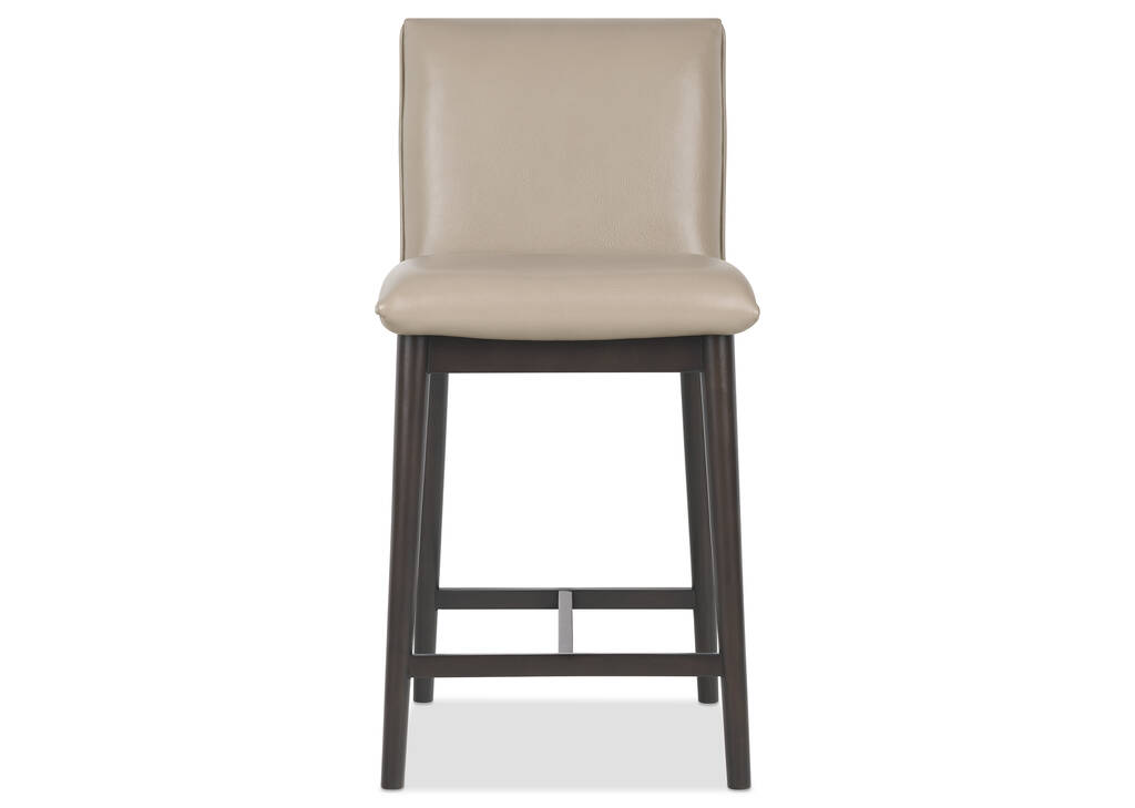Esmae Leather Counter Stool -Reede Stone