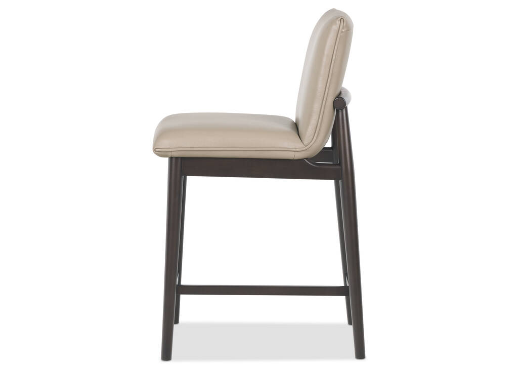 Esmae Leather Counter Stool -Reede Stone