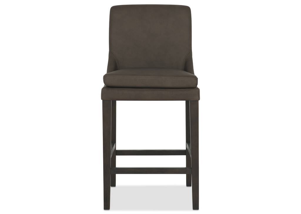 Maurizio Lthr Counter Stool -Torino Mocha