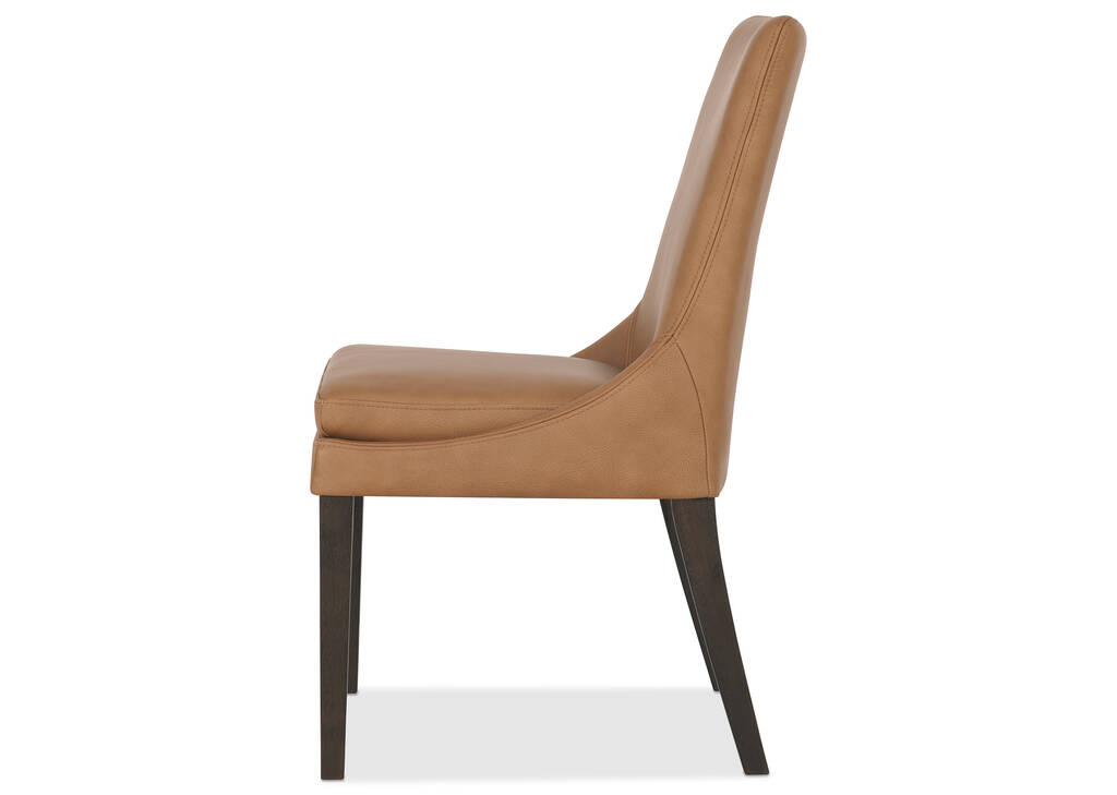 Maurizio Lthr Dining Chair -Torino Clay
