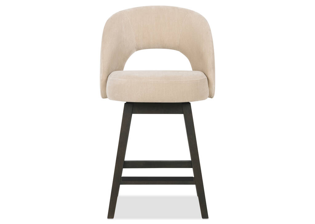 Rielle Swivel Counter Stool -Cai Latte