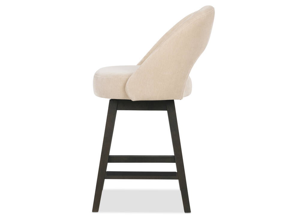 Rielle Swivel Counter Stool -Cai Latte