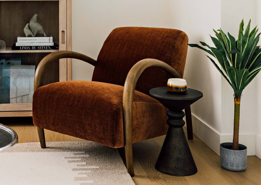 Marsala Accent Table -Bronze