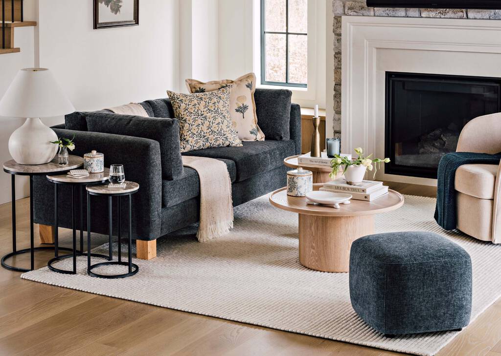 Kodie Ottoman -Bre Denim