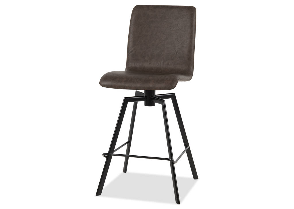 Emmett Swivel Counter Stool -Esra Brown