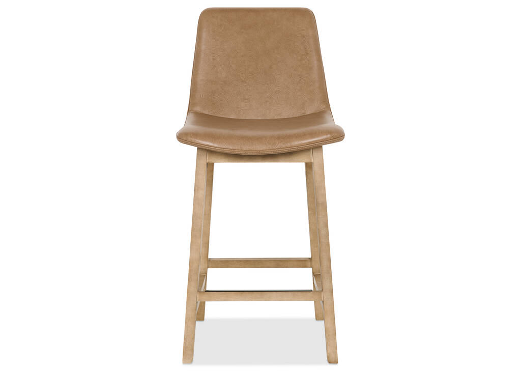 Ortega Lthr Counter Stool -Lakeshore Tan